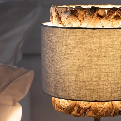 Brilliant Tischleuchte Waterlilly 45 Cm Grau Und Beige 2 Brilliant Tischleuchte Waterlilly 45 Cm Grau Und Beige – Bild 2