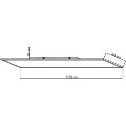 Brilliant LED-Deckenaufbau-Paneel Jacinda 120 Cm X 30 Cm Schwarz -Globo Deutschland Verkaufsgeschäft 4004353411991 4731 CU 08