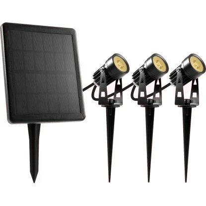 Solar-Spotset Schwarz-Transparent 3-teilig 1 Solar-Spotset Schwarz-Transparent 3-teilig