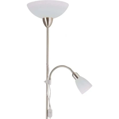 Deckenfluter Pienza Mit Leseleuchte Weiß 1 Deckenfluter Pienza Mit Leseleuchte Weiß