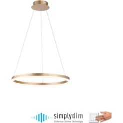 Paul Neuhaus Pendelleuchte Titus 1-flammig Messing Matt Ø 60 Cm 17 Paul Neuhaus Pendelleuchte Titus 1-flammig Messing Matt Ø 60 Cm -Globo Deutschland Verkaufsgeschäft 4012248362853 2426 AI 02