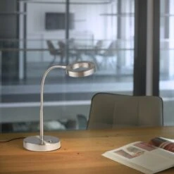 Paul Neuhaus LED-Tischleuchte Hensko Stahl 15 Paul Neuhaus LED-Tischleuchte Hensko Stahl -Globo Deutschland Verkaufsgeschäft 4012248376058 2426 AB 01