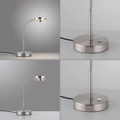 Paul Neuhaus LED-Tischleuchte Hensko Stahl 6 Paul Neuhaus LED-Tischleuchte Hensko Stahl – Bild 6