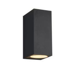 Trio Außenwandleuchte Roya Eckig Anthrazit