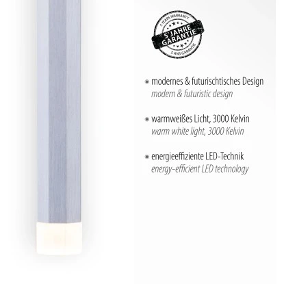 Leuchten Direkt LED-Pendelleuchte Bruno 3-flammig Aluminium 55 X 120 Cm 4 Leuchten Direkt LED-Pendelleuchte Bruno 3-flammig Aluminium 55 X 120 Cm – Bild 4