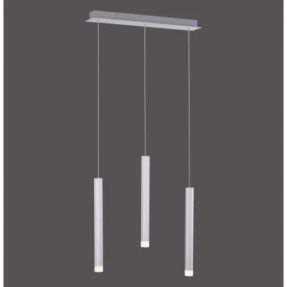 Leuchten Direkt LED-Pendelleuchte Bruno 3-flammig Aluminium 55 X 120 Cm 2 Leuchten Direkt LED-Pendelleuchte Bruno 3-flammig Aluminium 55 X 120 Cm – Bild 2