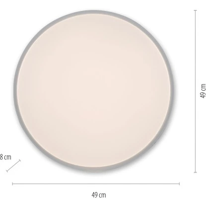 Leuchten Direkt LED-Deckenleuchte Colin Weiß Ø 49 Cm 8 Leuchten Direkt LED-Deckenleuchte Colin Weiß Ø 49 Cm – Bild 8