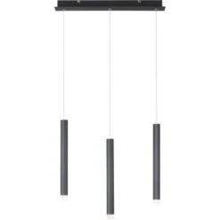 Leuchten Direkt LED-Pendelleuchte Bruno 3-flammig Schwarz 55 X 120 Cm -Globo Deutschland Verkaufsgeschäft 4043689979843 2426 S 1
