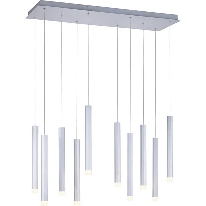 Leuchten Direkt LED-Pendelleuchte Bruno 10-flammig Aluminium 89 X 120 Cm 1 Leuchten Direkt LED-Pendelleuchte Bruno 10-flammig Aluminium 89 X 120 Cm