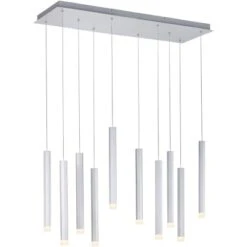 Leuchten Direkt LED-Pendelleuchte Bruno 10-flammig Aluminium 89 X 120 Cm 15 Leuchten Direkt LED-Pendelleuchte Bruno 10-flammig Aluminium 89 X 120 Cm -Globo Deutschland Verkaufsgeschäft 4043689979867 2426 06