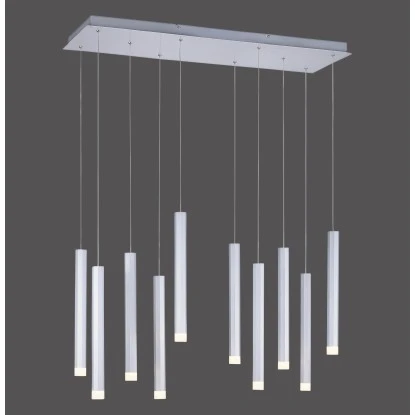 Leuchten Direkt LED-Pendelleuchte Bruno 10-flammig Aluminium 89 X 120 Cm 2 Leuchten Direkt LED-Pendelleuchte Bruno 10-flammig Aluminium 89 X 120 Cm – Bild 2