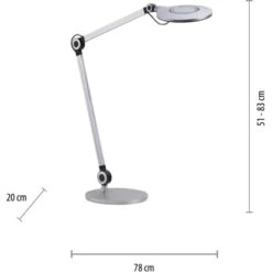 Leuchten Direkt Schreibtischleuchte Niklas Schwarz 78 X 103 Cm -Globo Deutschland Verkaufsgeschäft 4043689980795 2426 07