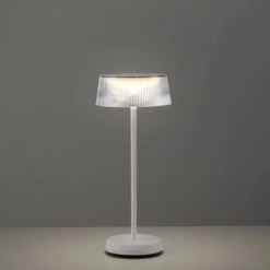 Leuchten Direkt Tischleuchte Dora 19711-16 Akkubetrieben Weiß -Globo Deutschland Verkaufsgeschäft 4043689989910 2426 A 04