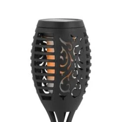 LED-Solarspieß Fackel Schwarz 2 Stück 11 LED-Solarspieß Fackel Schwarz 2 Stück -Globo Deutschland Verkaufsgeschäft 4048122042894 CU 03