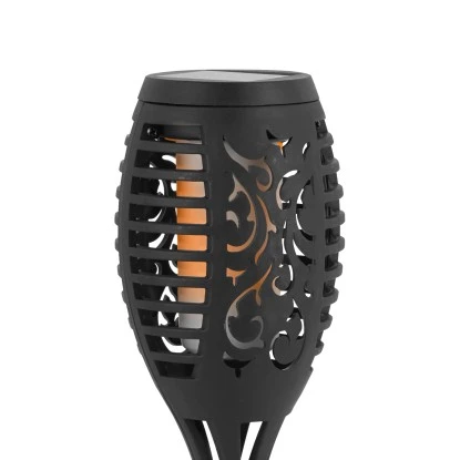 LED-Solarspieß Fackel Schwarz 2 Stück 5 LED-Solarspieß Fackel Schwarz 2 Stück – Bild 5