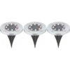 LED-Solar-Bodeneinbauleuchten 3er-Set