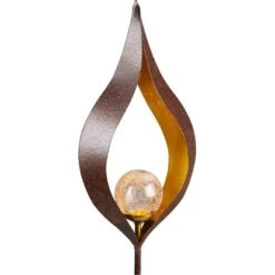 LED-Solarspieß Rosty Flamme