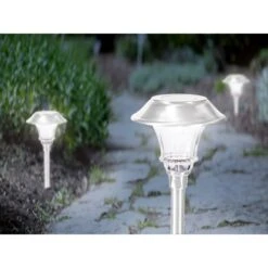 LED-Solarspieß Edelstahl