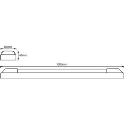 Ledvance LED-Lichtleiste Power Batten Weiß 5100 Lm 120 Cm 19 Ledvance LED-Lichtleiste Power Batten Weiß 5100 Lm 120 Cm -Globo Deutschland Verkaufsgeschäft 4058075266667 2010 VM 8
