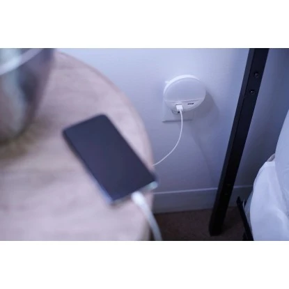 Ledvance LED-Nachtlicht Lunetta Mit USB-Ausgang Und Handyablage Weiß 5 Ledvance LED-Nachtlicht Lunetta Mit USB-Ausgang Und Handyablage Weiß – Bild 5