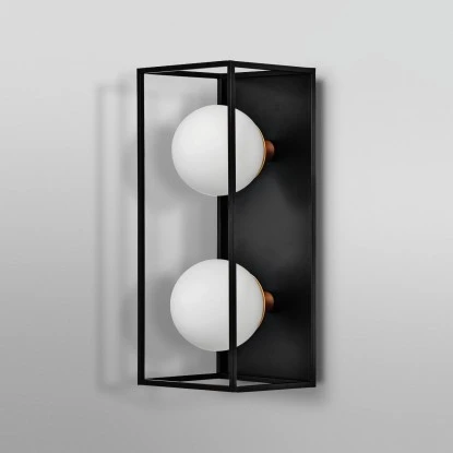 Ledvance Bad-Wandleuchte Decor Square 2-flammig Schwarz 35x15 Cm 2 Ledvance Bad-Wandleuchte Decor Square 2-flammig Schwarz 35x15 Cm – Bild 2