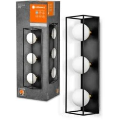 Ledvance Bad-Wandleuchte Decor Square 3-flammig Schwarz 55x15 Cm 20 Ledvance Bad-Wandleuchte Decor Square 3-flammig Schwarz 55x15 Cm -Globo Deutschland Verkaufsgeschäft 4058075756946 2010 S 09