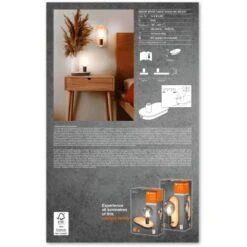 Ledvance Tischleuchte Decor Holz Holzbraun-Schwarz -Globo Deutschland Verkaufsgeschäft 4058075757103 2010 VP 08