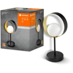 Ledvance Tischlampe Decor Memphis Schwarz-Gold 36,5 Cm -Globo Deutschland Verkaufsgeschäft 4058075759206 2010 S 09