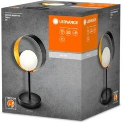 Ledvance Tischlampe Decor Memphis Schwarz-Gold 36,5 Cm -Globo Deutschland Verkaufsgeschäft 4058075759206 2010 VP 06