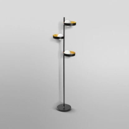 Ledvance LED-Stehlampe Decor Memphis Floor 3-flammig Schwarz-Gold 148,8 Cm 2 Ledvance LED-Stehlampe Decor Memphis Floor 3-flammig Schwarz-Gold 148,8 Cm – Bild 2