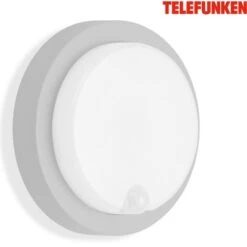 Telefunken LED-Außenleuchte Mit Bewegungsmelder Dortmund Silberfarbig 12 W -Globo Deutschland Verkaufsgeschäft 4059709003733 1675 2
