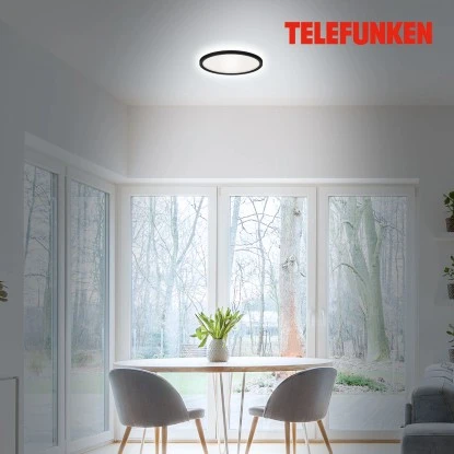 Telefunken LED-Deckenleuchte Slim Drip Schwarz 18 W 4 Telefunken LED-Deckenleuchte Slim Drip Schwarz 18 W – Bild 4