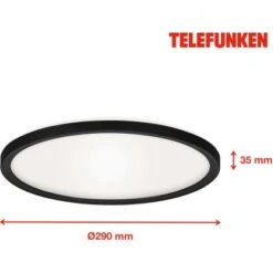 Telefunken LED-Deckenleuchte Slim Drip Schwarz 18 W 6 Telefunken LED-Deckenleuchte Slim Drip Schwarz 18 W -Globo Deutschland Verkaufsgeschäft 4059709005249 1675 4