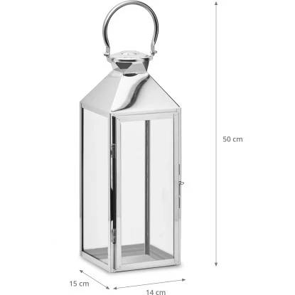 Amare Edelstahl Laterne 15 Cm X 14 Cm X 40 Cm 4 Amare Edelstahl Laterne 15 Cm X 14 Cm X 40 Cm – Bild 4