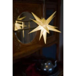 Amare LED-3D-Weihnachtssterne 2er-Set Mit Timer Weiß Ø 27 Cm -Globo Deutschland Verkaufsgeschäft 4251083907571 4655 06