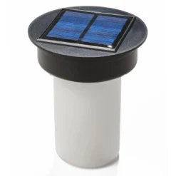 Amare LED-Solargartenfeuer Eckig Weiß Mit Flammeneffekt -Globo Deutschland Verkaufsgeschäft 4251083908042 4655 05