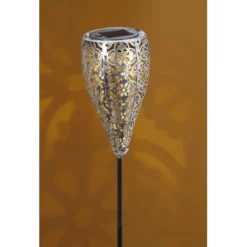 Amare LED-Solardekostecker 2er-Set Kelch Metallfarben -Globo Deutschland Verkaufsgeschäft 4251083908776 4655 03