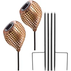 Amare LED-Solardekostecker 2er-Set Kelch Schräg Kupfer -Globo Deutschland Verkaufsgeschäft 4251083908783 4655 05