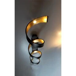 Luce Design LED-Deckenleuchte Helix Schwarz-Gold 35 Cm X 80 Cm X 13,5 Cm -Globo Deutschland Verkaufsgeschäft 437311 3746 4