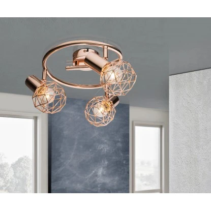 Globo Deckenleuchte XARA Kupfer 1 Globo Deckenleuchte XARA Kupfer