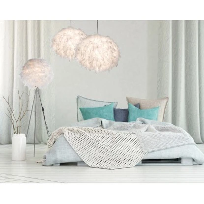 Nino Leuchten Stehleuchte Ducky Stoffkugel Mit Federn 150 Cm EEK: E-A++ 1 Nino Leuchten Stehleuchte Ducky Stoffkugel Mit Federn 150 Cm EEK: E-A++