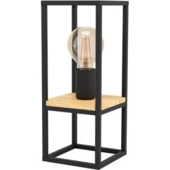 Eglo Tischleuchte Libertad 1-flammig 35 Cm X14 Cm X 14 Cm Schwarz-Braun
