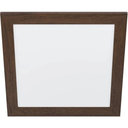 Eglo LED-Deckenleuchte Piglionasso 50 Cm X 50 Cm Dunkelbraun-Weiß 1 Eglo LED-Deckenleuchte Piglionasso 50 Cm X 50 Cm Dunkelbraun-Weiß