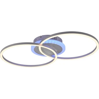 LED-Deckenleuchte Arribo 30W + 5,5W RGBW Funktion Titanfarbig 2 LED-Deckenleuchte Arribo 30W + 5,5W RGBW Funktion Titanfarbig – Bild 2
