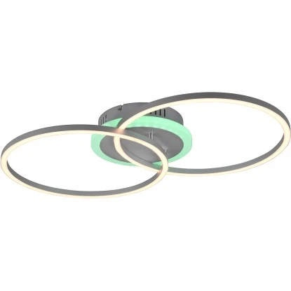 LED-Deckenleuchte Arribo 30W + 5,5W RGBW Funktion Titanfarbig 3 LED-Deckenleuchte Arribo 30W + 5,5W RGBW Funktion Titanfarbig – Bild 3