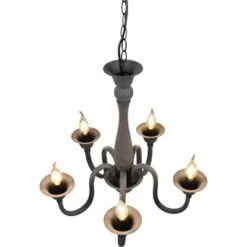 Trio Lüsterkrone Elsa 5xE14 Anthrazit