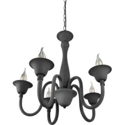 Trio Lüsterkrone Elsa 5xE14 Anthrazit -Globo Deutschland Verkaufsgeschäft 5035936 2451 5