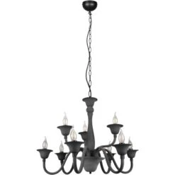 Trio Lüsterkrone Elsa 9xE14 Anthrazit -Globo Deutschland Verkaufsgeschäft 5035944 2451 3