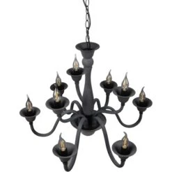 Trio Lüsterkrone Elsa 9xE14 Anthrazit -Globo Deutschland Verkaufsgeschäft 5035944 2451 4