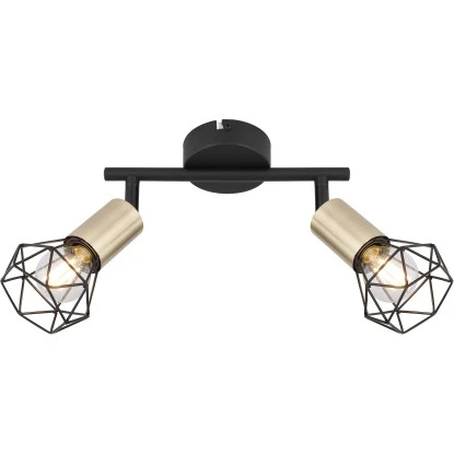 Globo Spots 2er Xara I Altmessing 3 Globo Spots 2er Xara I Altmessing – Bild 3